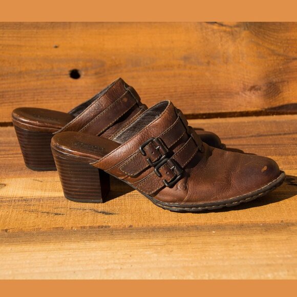 Born Leather Mule Slip On 10 - Picture 3 of 8